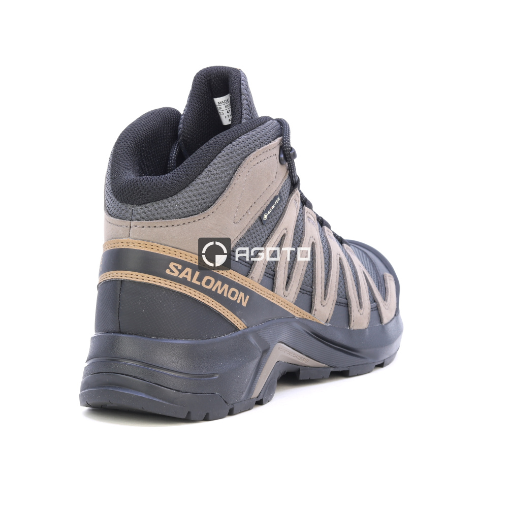 részlet SALOMON X-Adventure Recon GTX Mid membrán Gore-Tex® trekking cipő