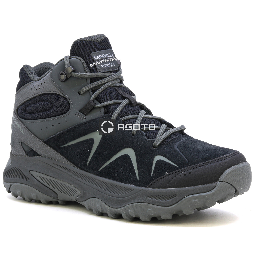 részlet MERRELL YOKOTA 3 MID GTX black trekking cipő
