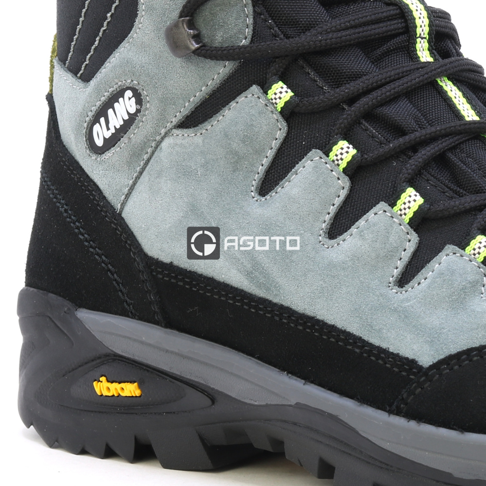 részlet OLANG Badia 906 szürke férfi kényelmes bőr outdoor cipő membránnal