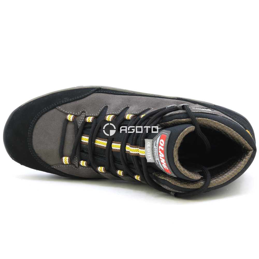 részlet OLANG Badia 896 barna férfi kényelmes bőr outdoor cipő membránnal