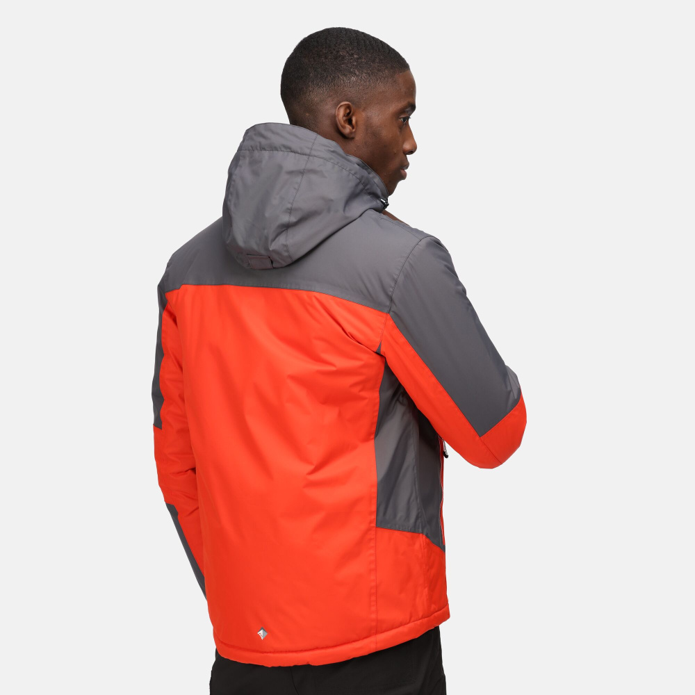 részlet REGATTA Fincham červená pánská zimní bunda