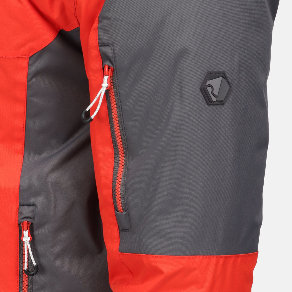 részlet REGATTA Fincham červená pánská zimní bunda