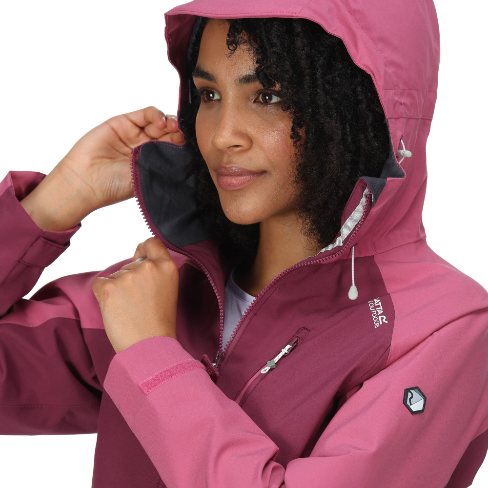 részlet REGATTA Birchdale vínová dámská outdoor bunda + membrána 10 000 mm