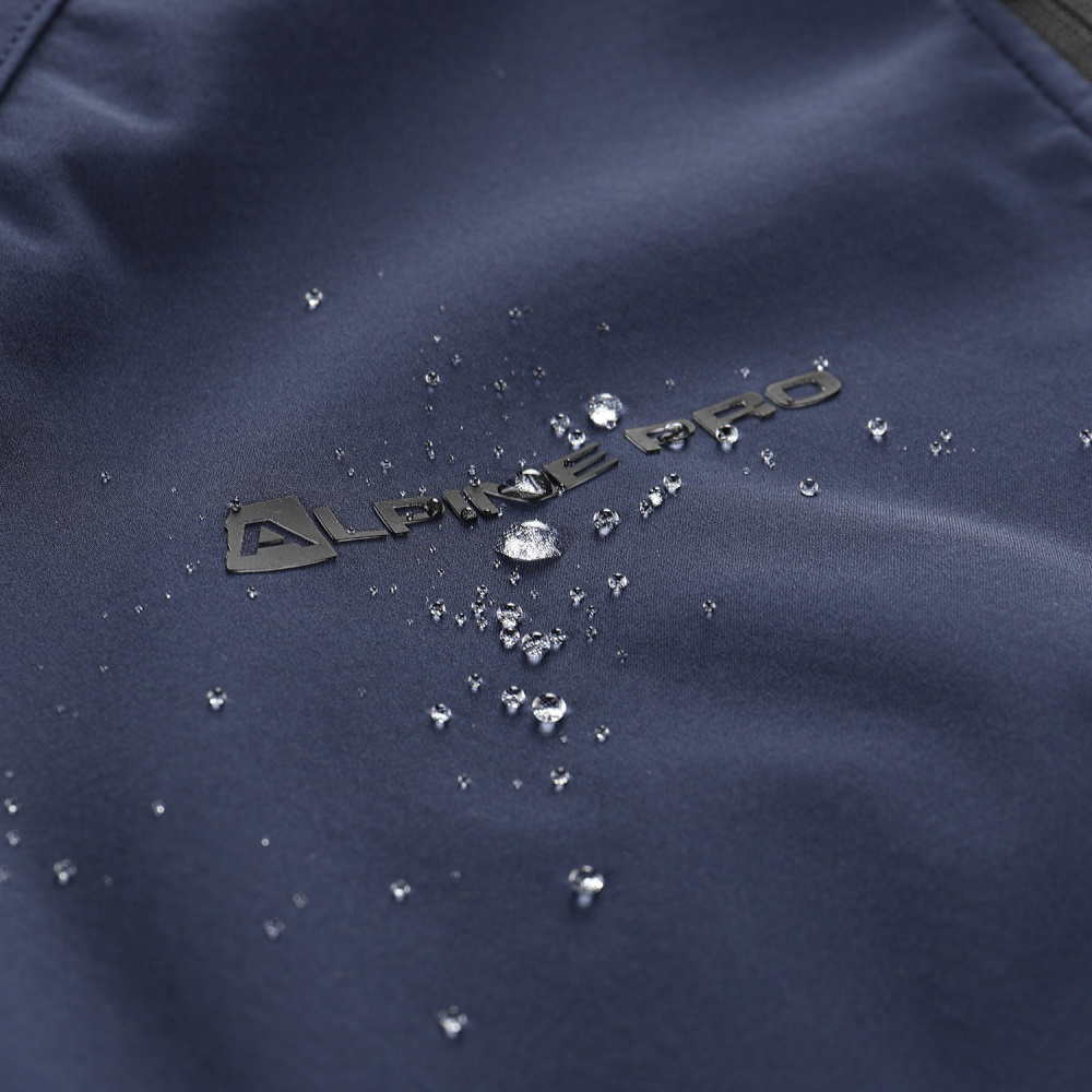 részlet ALPINE PRO Esprit membrane SOFT-SHELL WINDBARRIER 8000 mm trekking kabát
