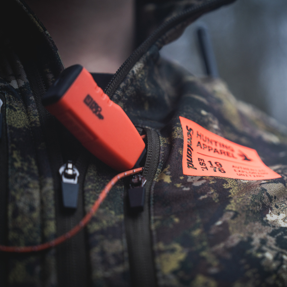 részlet SEELAND Denmark Tidal Camo férfi outdoor kabát terepmintás, kényelmes, rugalmas