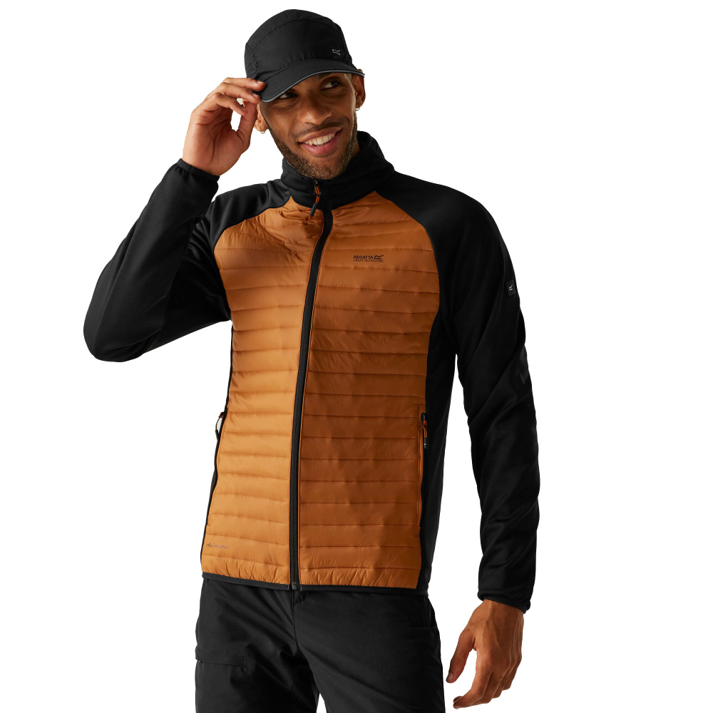 részlet REGATTA Clumber Hybrid barna férfi outdoor kabát egész éves használatra