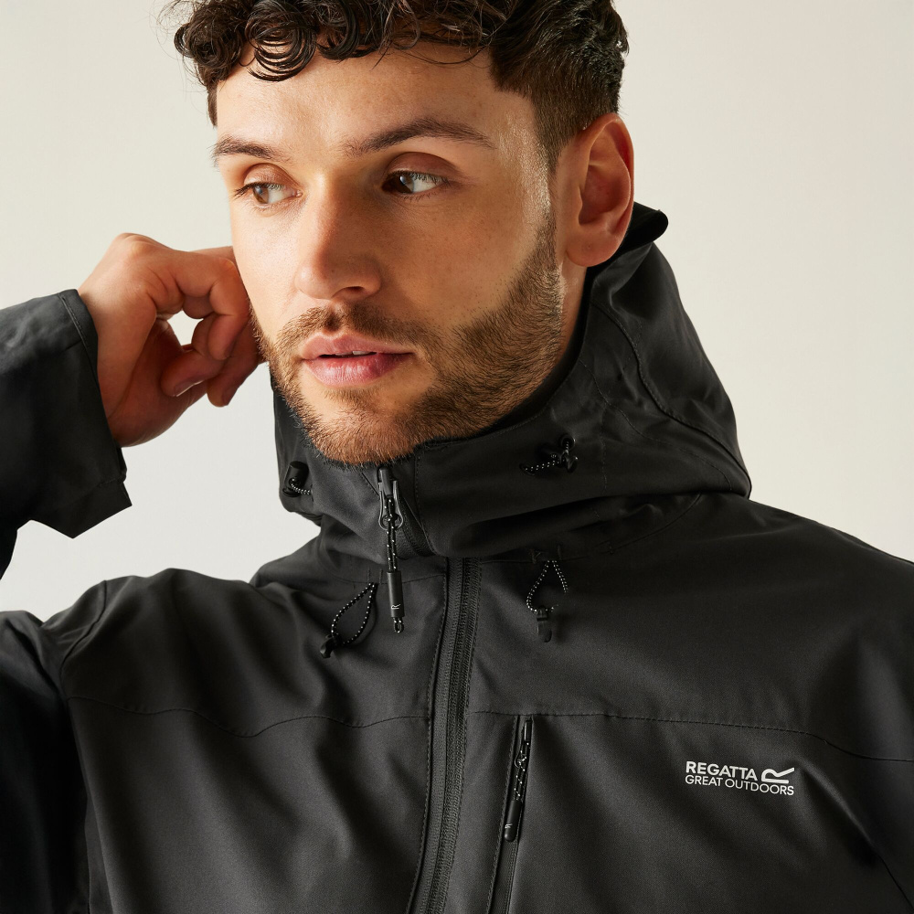 részlet REGATTA Birchdale II szürke férfi outdoor kabát Isotex membránnal, 10 000 mm víz