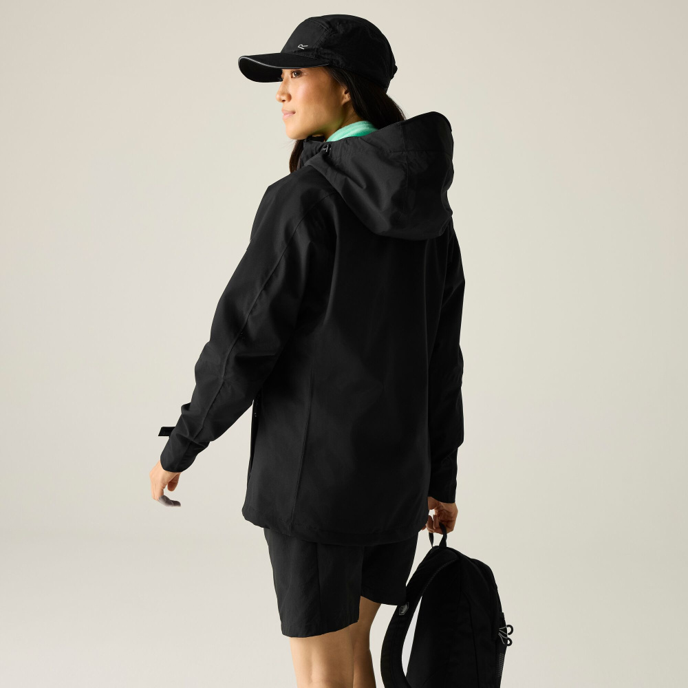 részlet REGATTA Birchdale II fekete női outdoor kabát + 10 000 mm membrán