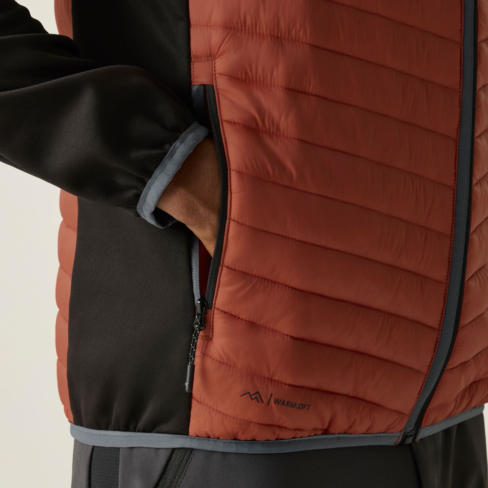 részlet Regatta Andreson Hybrid piros férfi outdoor kabát, praktikus, egész éves használ