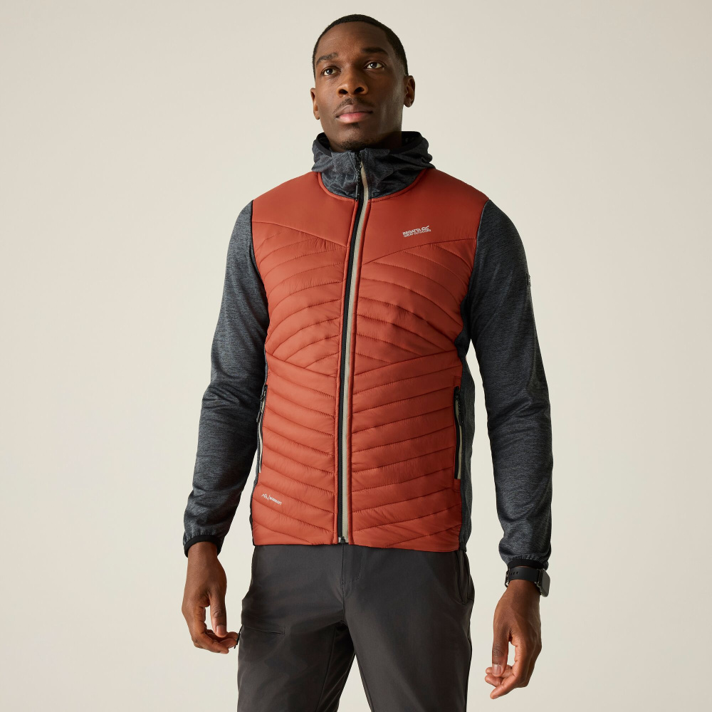 részlet REGATTA Andreson Hybrid piros férfi outdoor dzseki