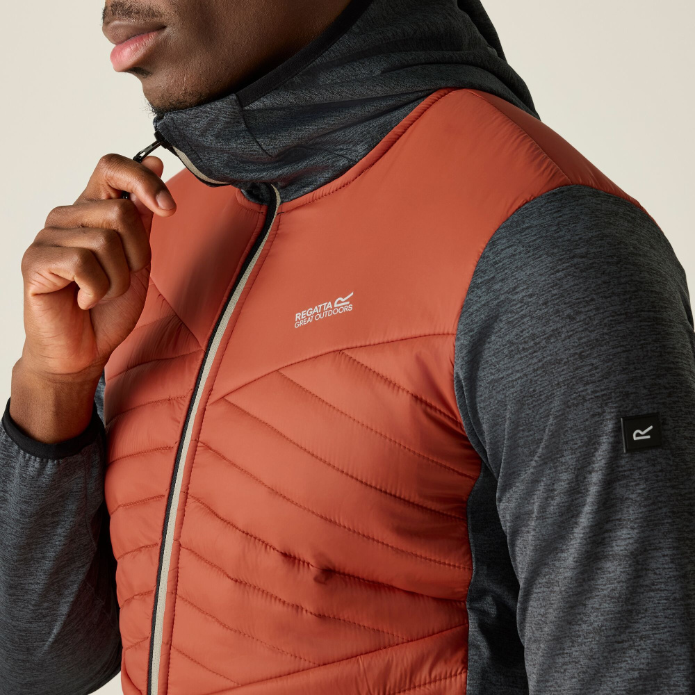 részlet REGATTA Andreson Hybrid piros férfi outdoor dzseki