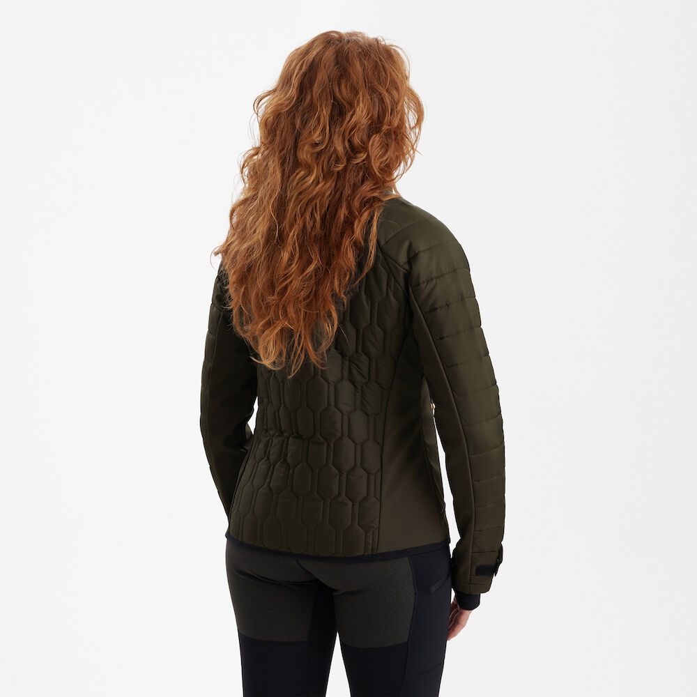 részlet Deerhunter Lady Mossdale olívzöld kényelmes női outdoor dzseki