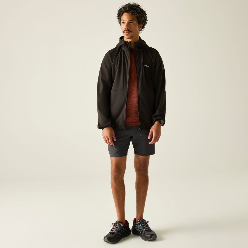 részlet REGATTA Highton F/Z Midlayer kék férfi egész éves outdoor pulóver