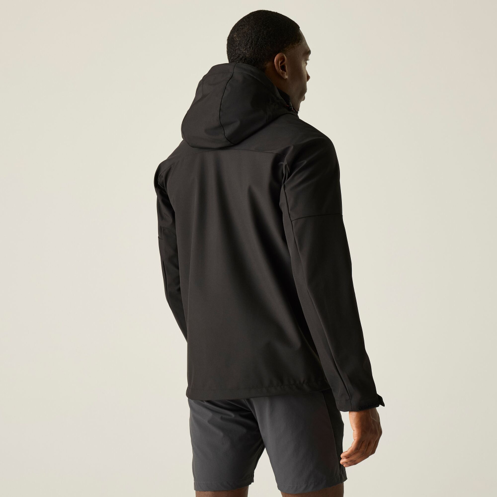 részlet REGATTA Arana fekete női softshell outdoor dzseki, 15 000 mm-es vízállóság
