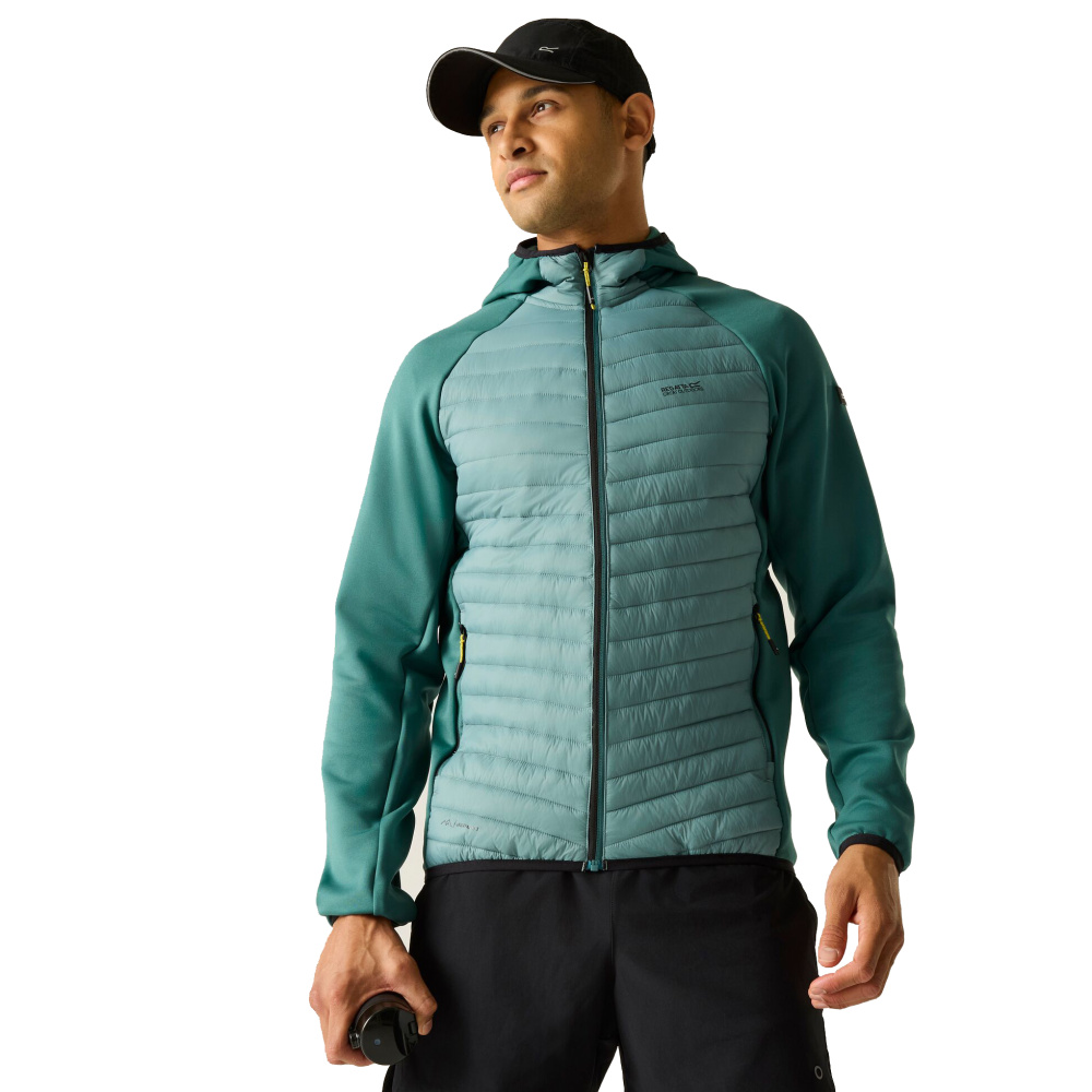 részlet REGATTA Andreson Hybrid zöld férfi egész éves outdoor kabát
