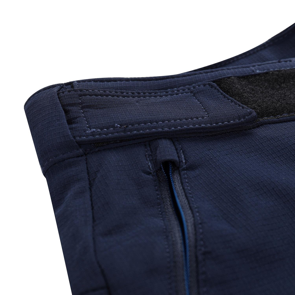 részlet ALPINE PRO Munika 3 modré dámské softshell kalhoty