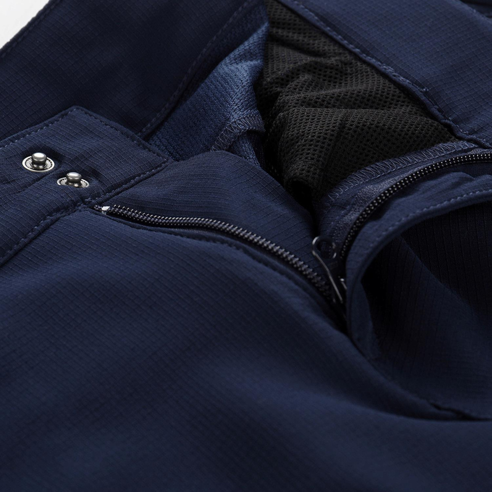 részlet ALPINE PRO Munika 3 modré dámské softshell kalhoty