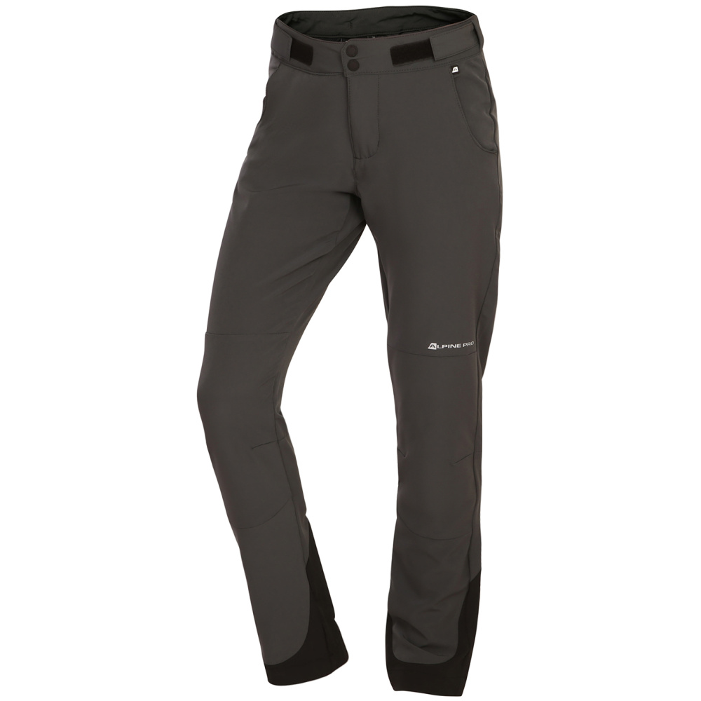 részlet ALPINE PRO Arila šedé dámské funkční softshell kalhoty