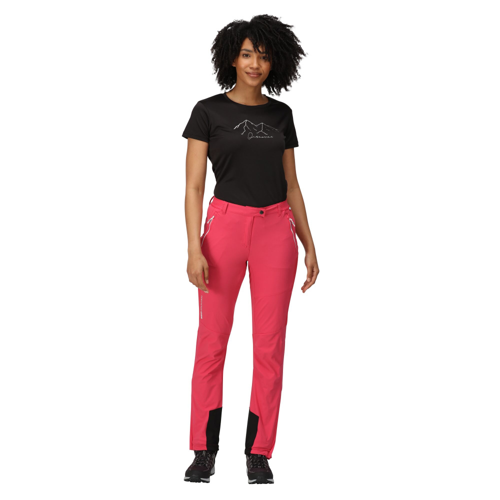 részlet Regatta Mountain Trs III růžové dámské outdoor kalhoty