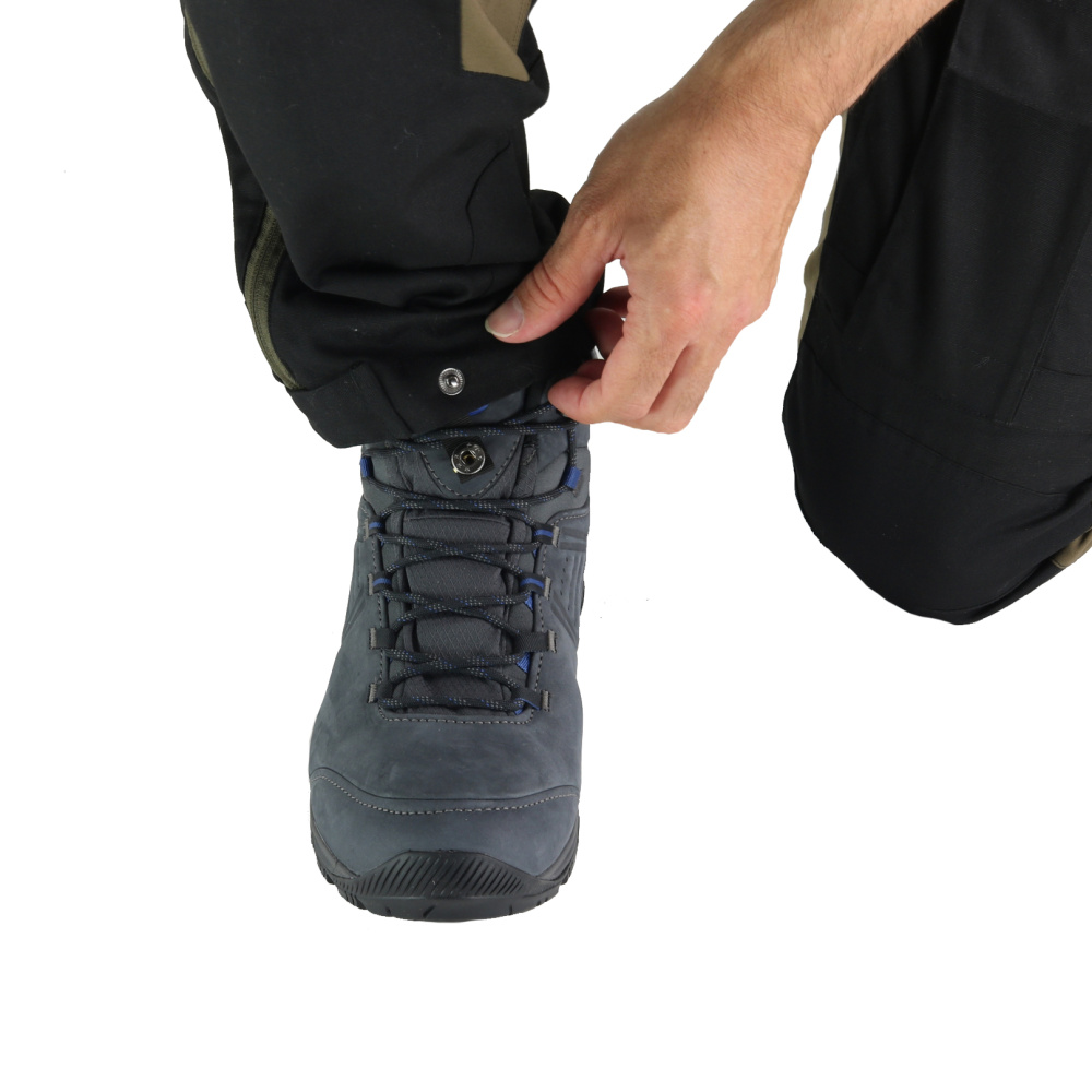 részlet Asoto Vattern Zip-Off férfi barna outdoor nadrág DWR bevonattal, lecipzározható