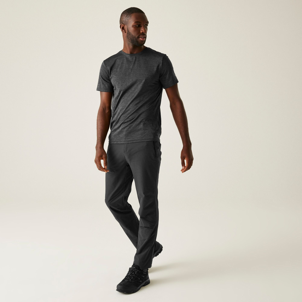 részlet REGATTA Highton TRS szürke férfi könnyű és jól szellőző outdoor nadrág