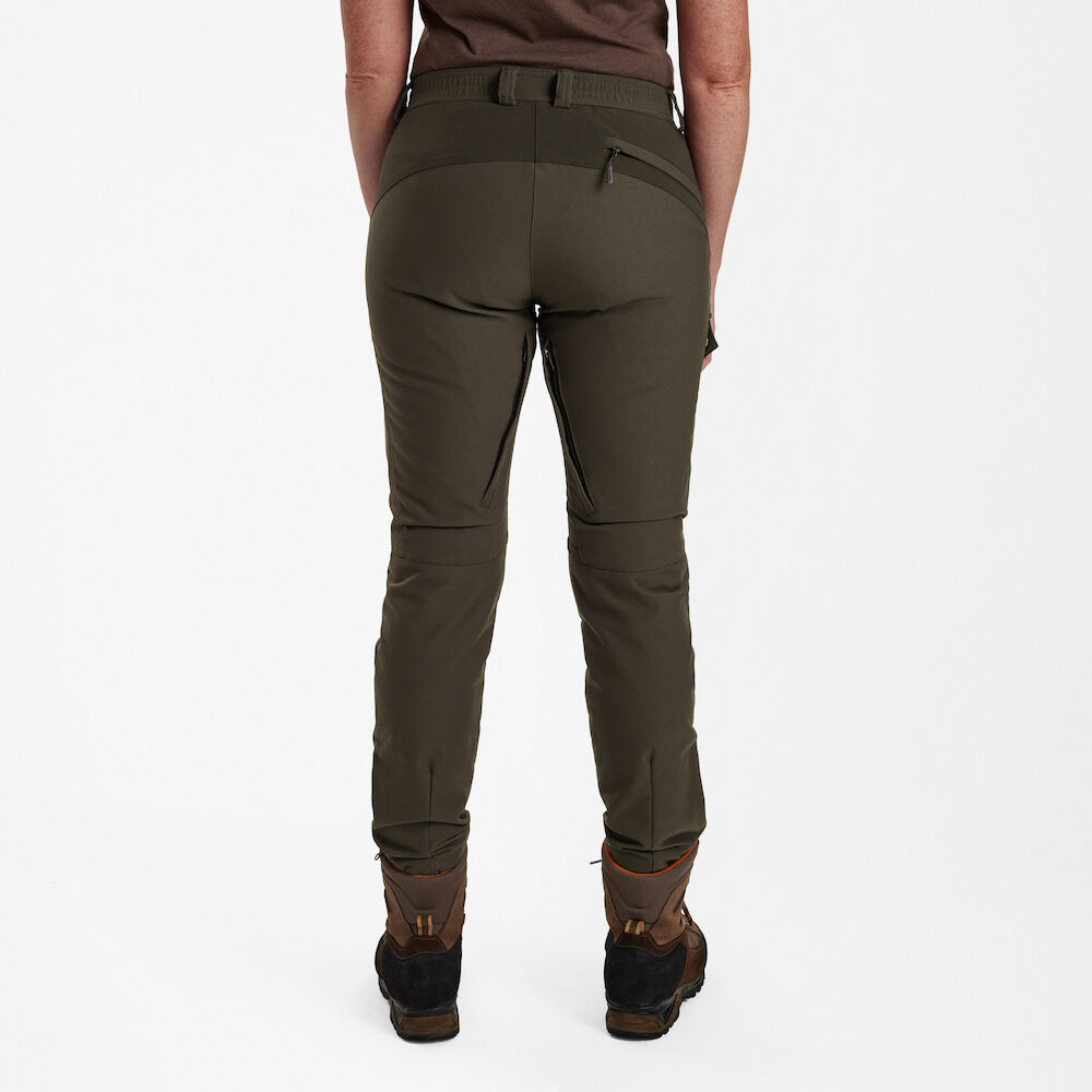 részlet Deerhunter Lady Ann Extreme olívzöld női outdoor nadrág membránnal