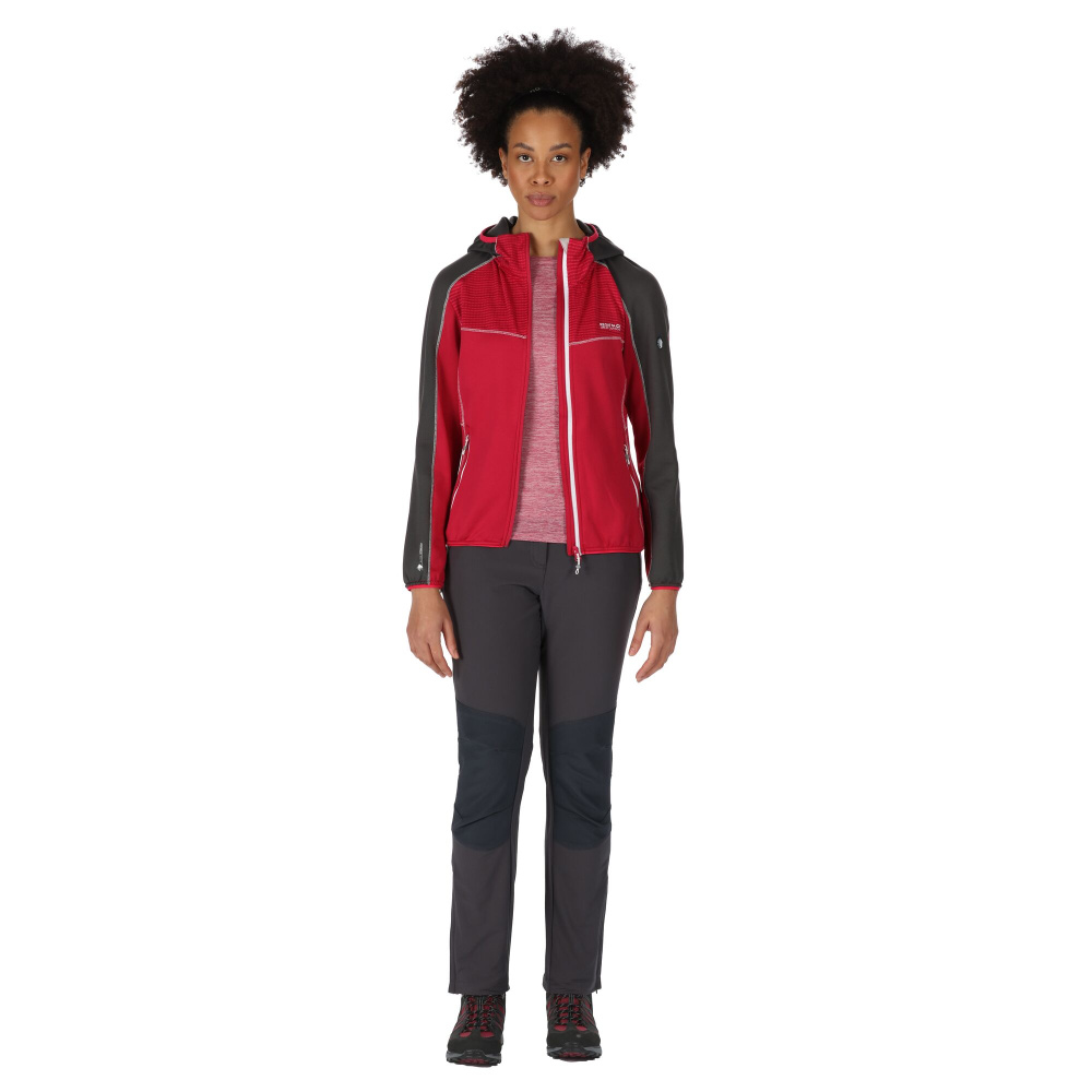 részlet REGATTA Attare Stretch vínová dámská outdoor mikina