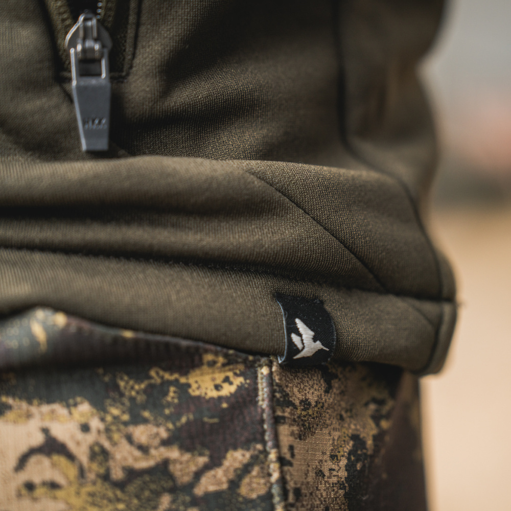 részlet SEELAND Denmark Tidal olívazöld férfi outdoor kabát, kényelmes, 4 irányú stretch