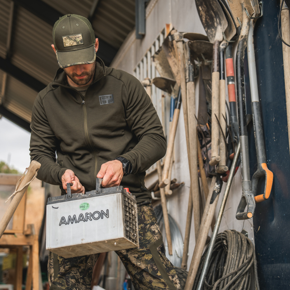 részlet SEELAND Denmark Tidal olívazöld férfi outdoor kabát, kényelmes, 4 irányú stretch