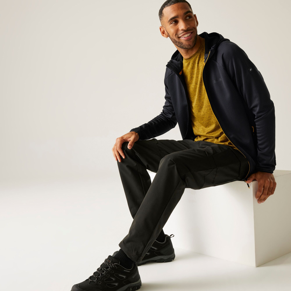 részlet REGATTA Everet szürke férfi funkcionális és rugalmas outdoor pulóver nem csak he