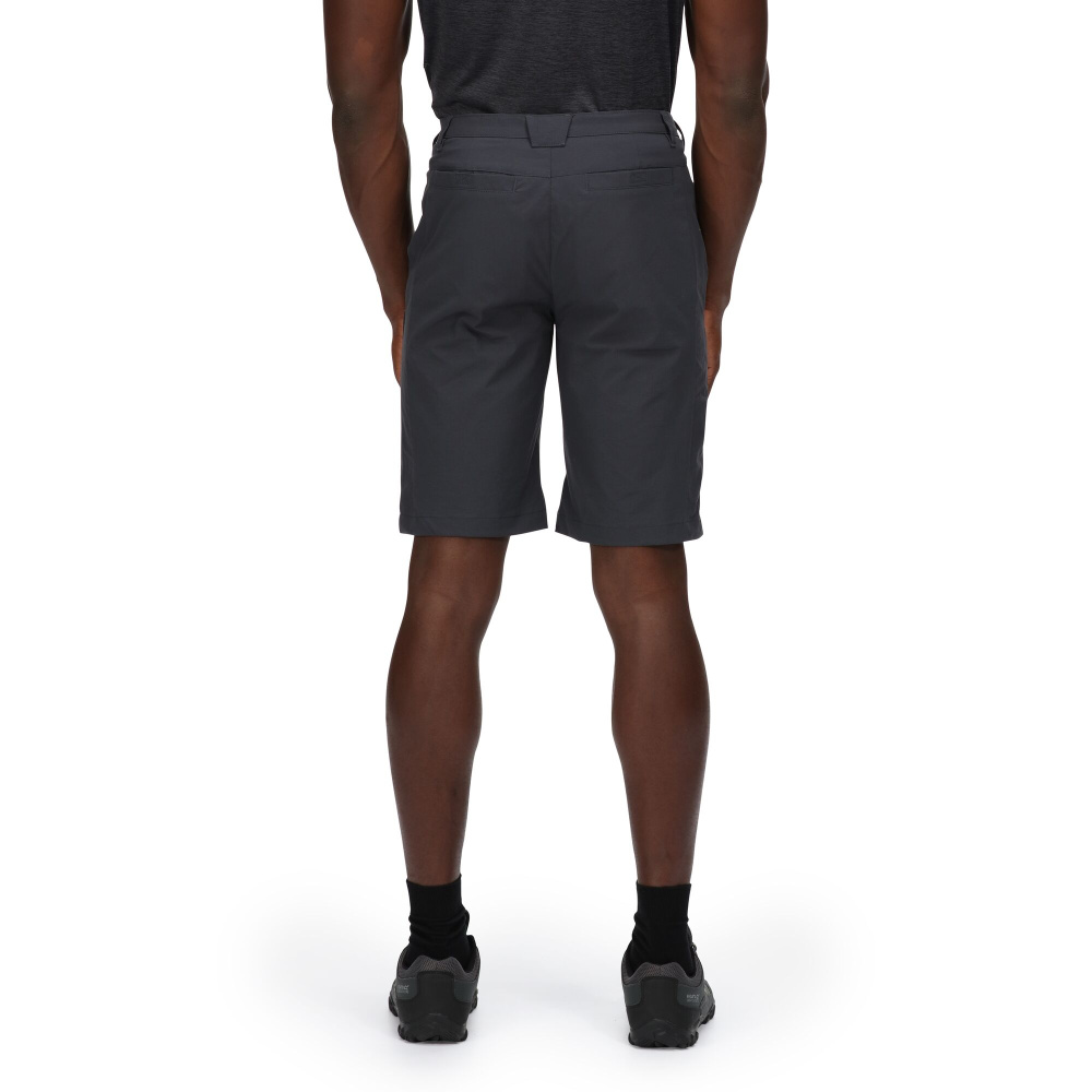 részlet REGATTA Highton short long šedé pánské outdoor kraťasy