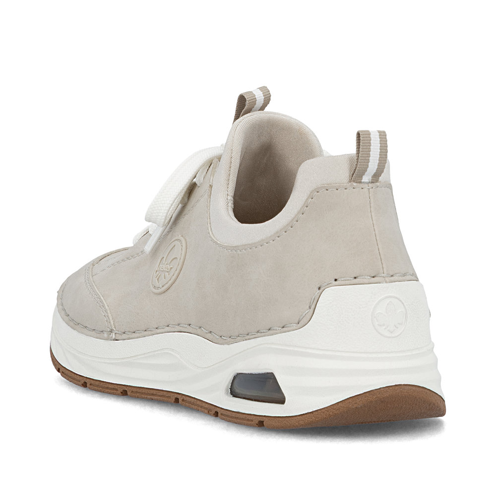 részlet RIEKER 44562-62 bézs női kényelmes sportcipő minden alkalomra