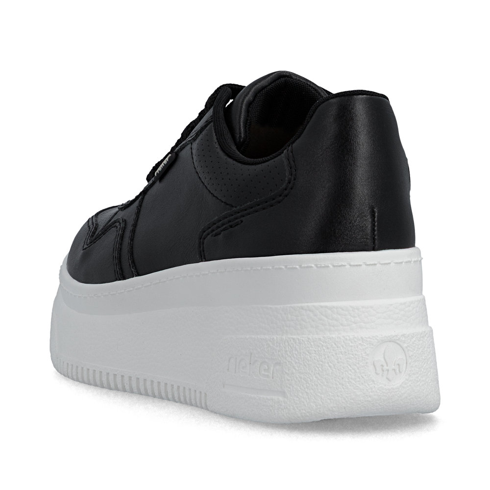 részlet RIEKER M7811-00 fekete női modern városi sportcipő