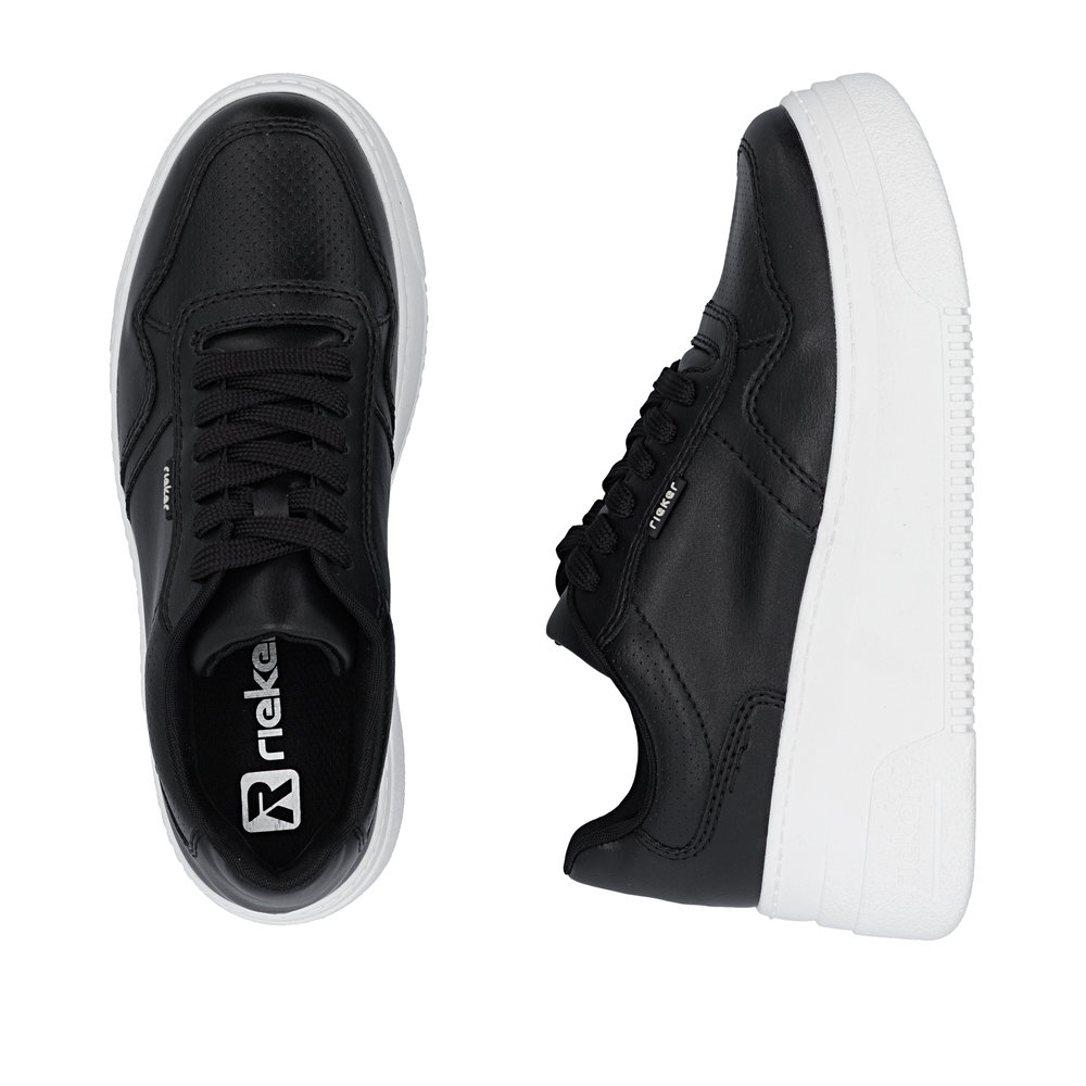 részlet RIEKER M7811-00 fekete női modern városi sportcipő