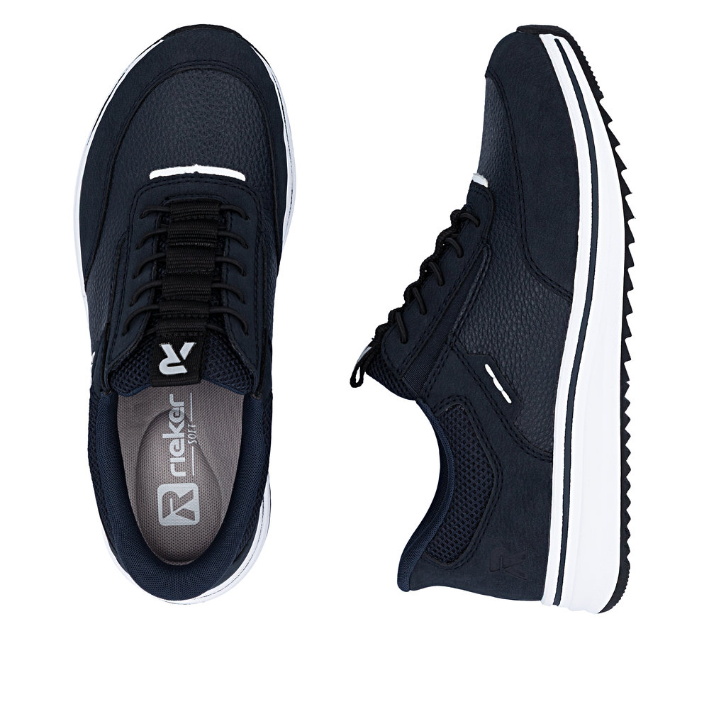 részlet RIEKER L5850-14 kék női sneaker cipő kényelmes Antistress technológiával