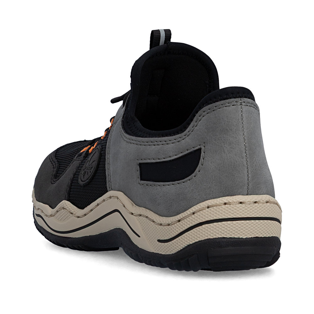 részlet RIEKER L0593-00 fekete női kényelmes sneaker cipő Antistress technológiával