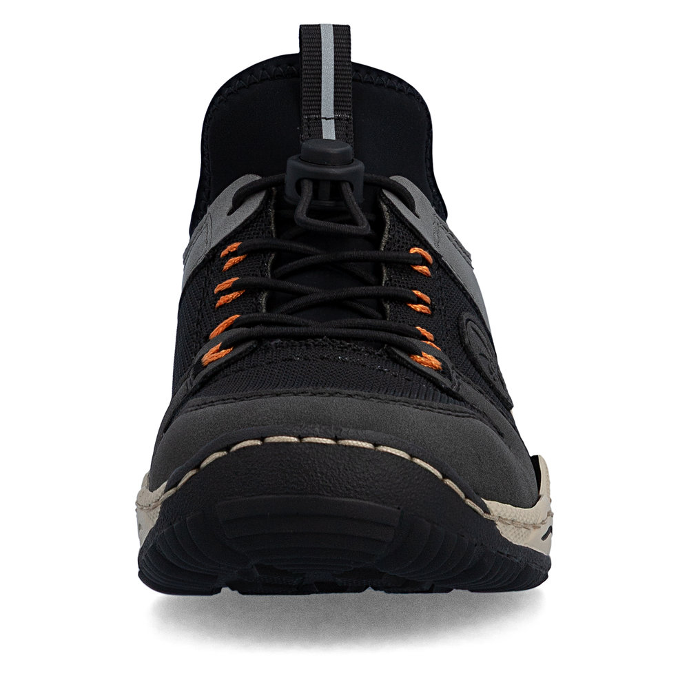 részlet RIEKER L0593-00 fekete női kényelmes sneaker cipő Antistress technológiával