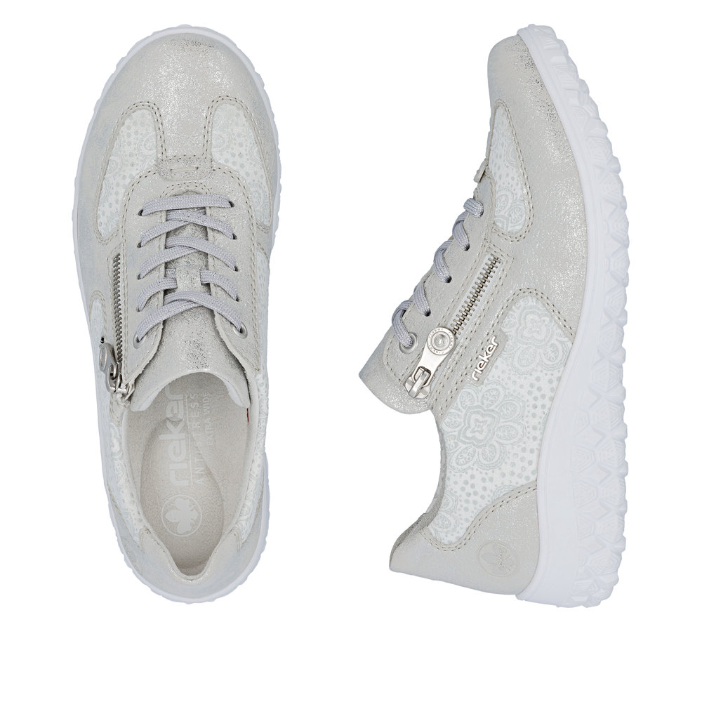 részlet RIEKER 59501-90 szürke női kényelmes Antistress sportcipő