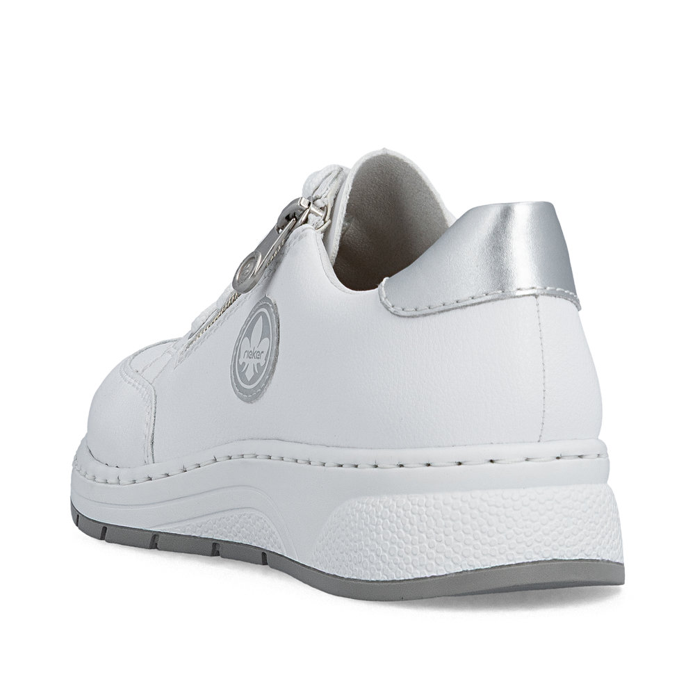 részlet RIEKER N6508-80 fehér női bőr sneaker Antistress technológiával