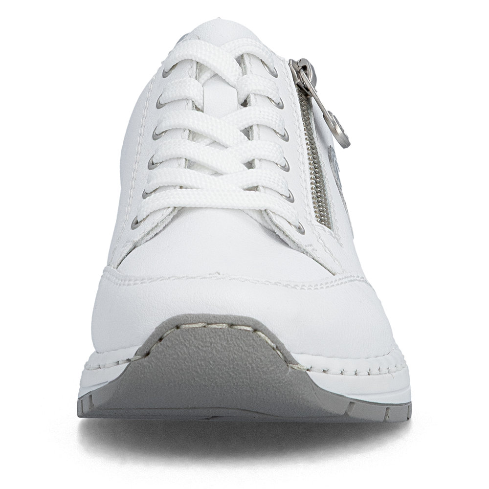 részlet RIEKER N6508-80 fehér női bőr sneaker Antistress technológiával