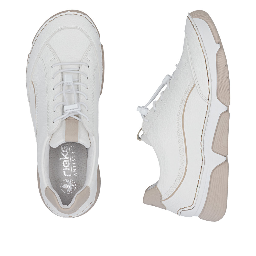 részlet RIEKER 45969-80 fehér női sneaker Antistress technológiával