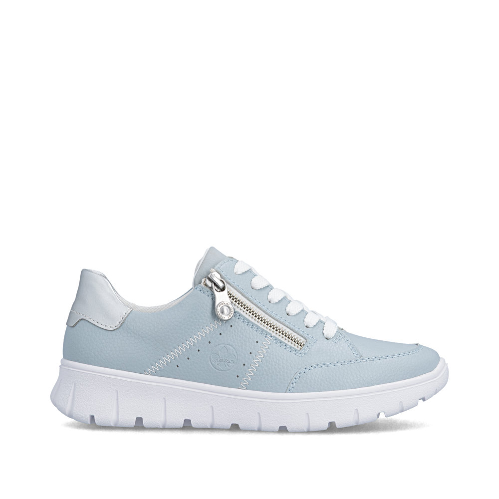 részlet RIEKER N1313-12 kék női sneaker természetes bőrből Antistress talppal
