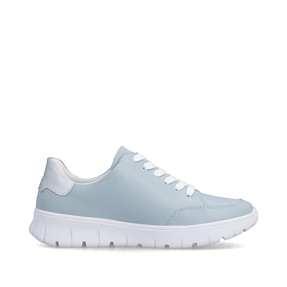 részlet RIEKER N1313-12 kék női sneaker természetes bőrből Antistress talppal