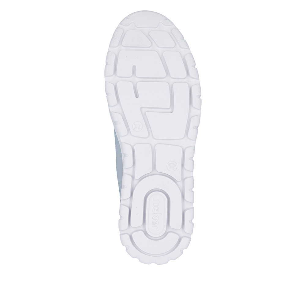 részlet RIEKER N1313-12 kék női sneaker természetes bőrből Antistress talppal