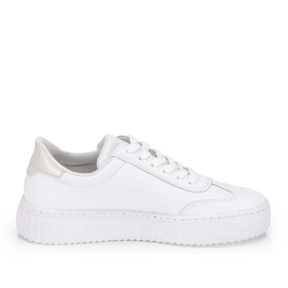 részlet RIEKER N9910-80 fehér női sneaker természetes bőrből Antistress talppal