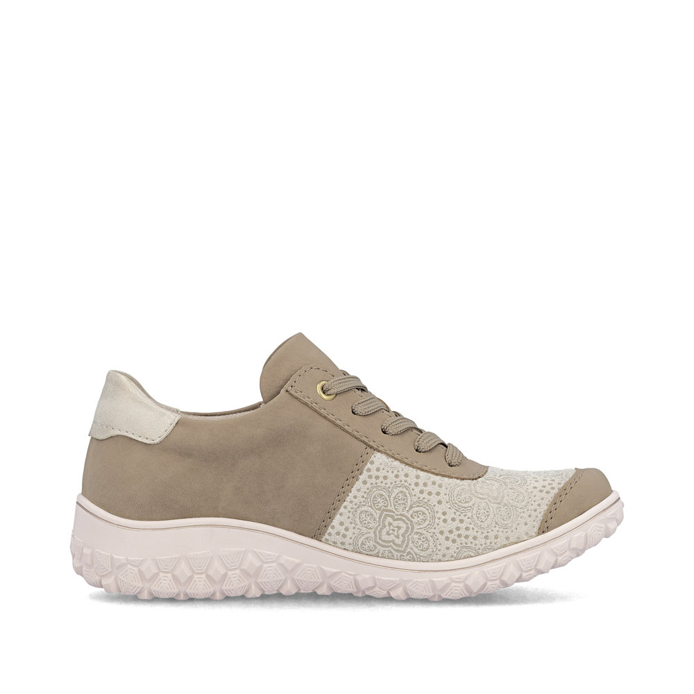 részlet RIEKER 59502-62 bézs női sneaker Antistress talppal