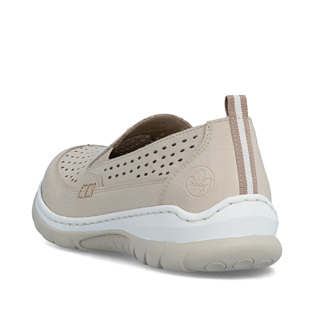 részlet RIEKER L32F4-60 bézs női nyári balerina, antistress talp