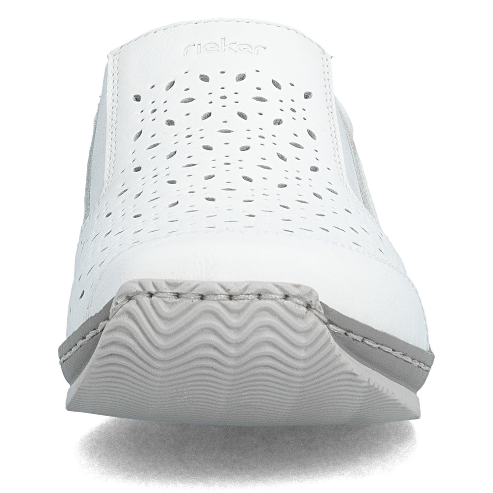 részlet RIEKER L1756-80 fehér női félcipő, valódi bőr, Antistress talp