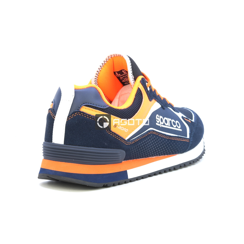 részlet SPARCO S-Road BM kék férfi kényelmes utcai sneaker, modern megjelenés