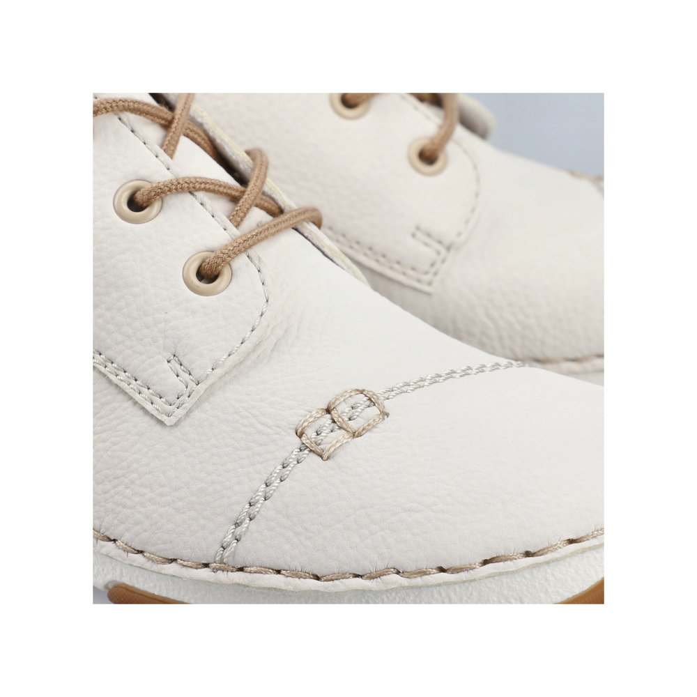 részlet RIEKER 55920-80 bézs női kényelmes, könnyű sneaker, Antistress talp